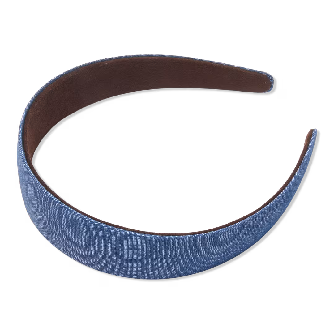 Lele Sadoughi  Light Washed Denim Bessette Headband