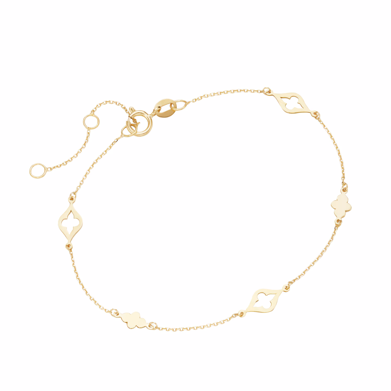 Armband mit Zwischenteilen, Gold 375