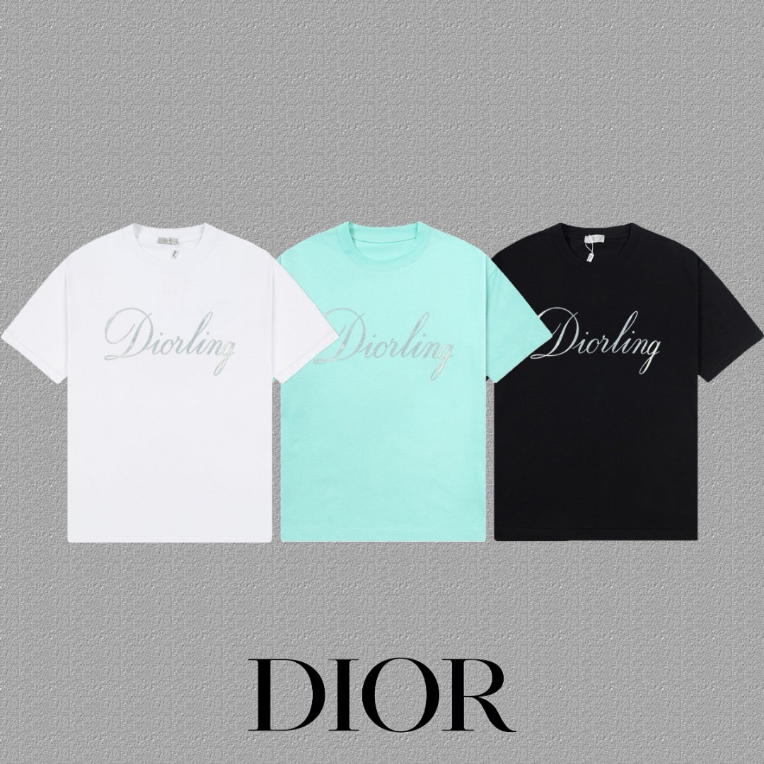 2026FW Short Sleeve T-Shirt with Letter Print Premium 32s Double Knit tshirt