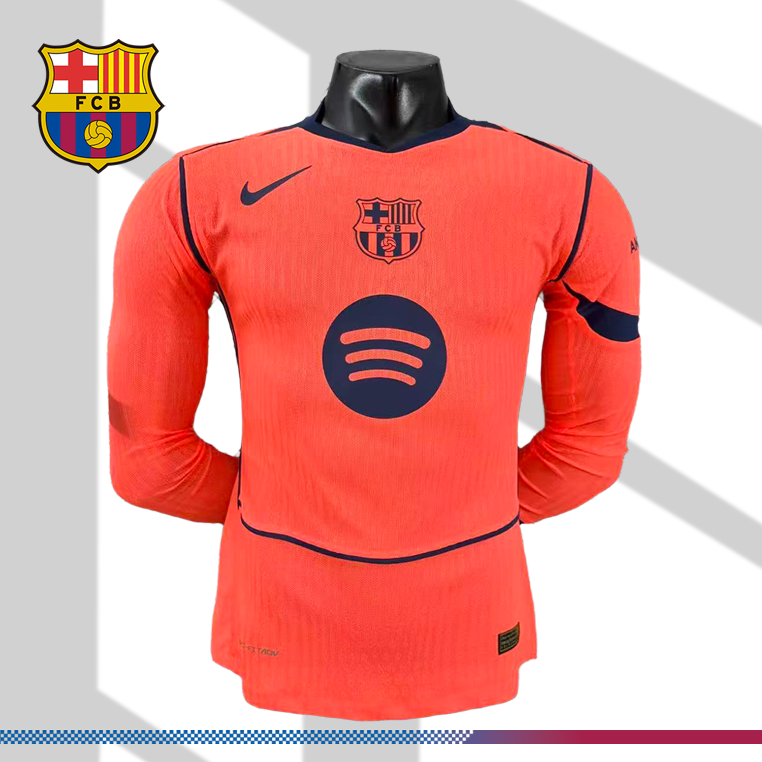 2025/2026 Barcelona Third Long Sleeve Football Shirt (Player Version)