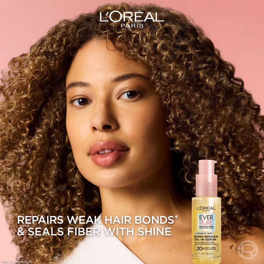L'Oréal Paris  EverPure Bond Repair Oil-in-Serum for Hair Strength and Shine