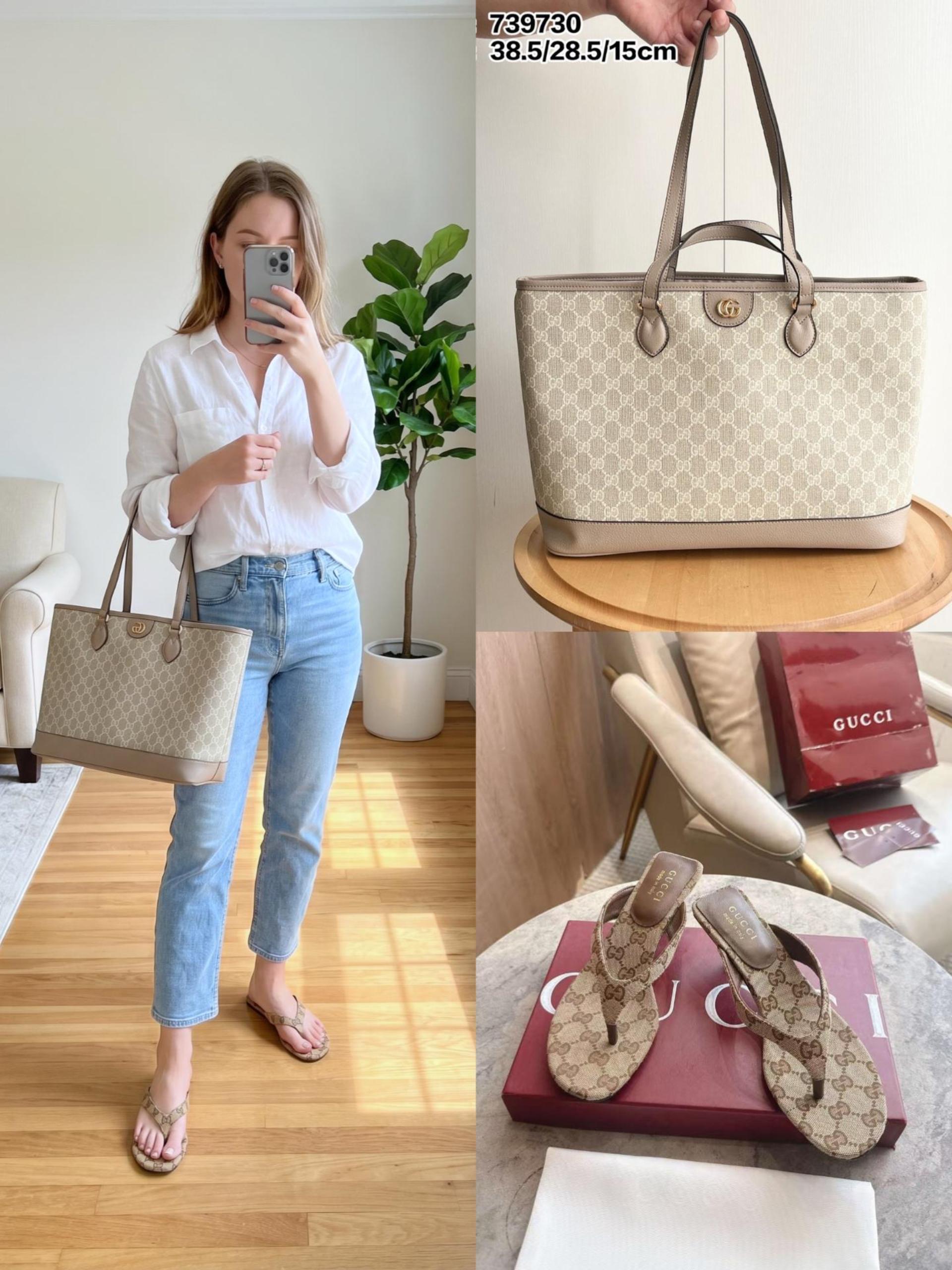 Gucci Shoes & Bag Set
