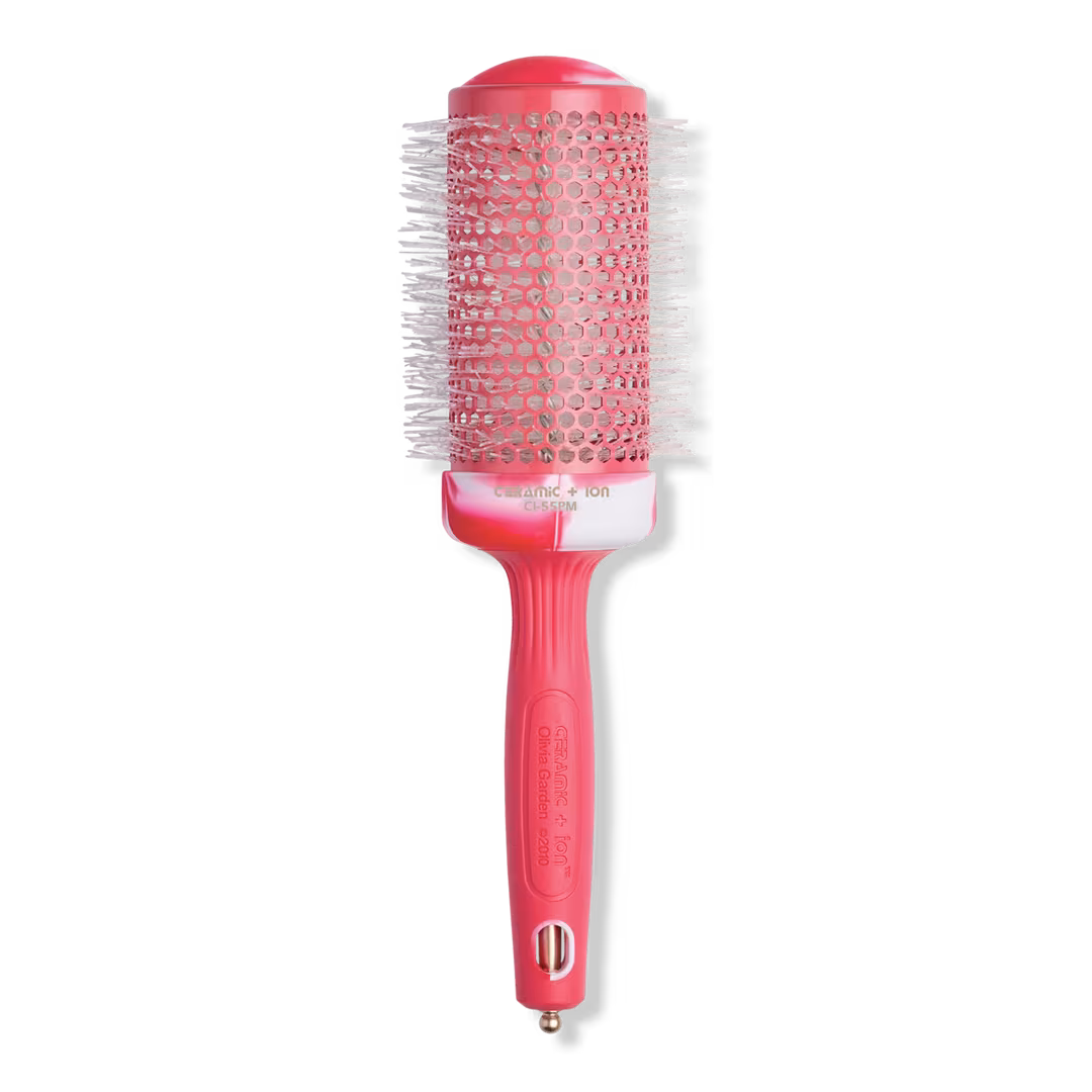 Olivia Garden  Ceramic + Ion Pink Marble Thermal Brush