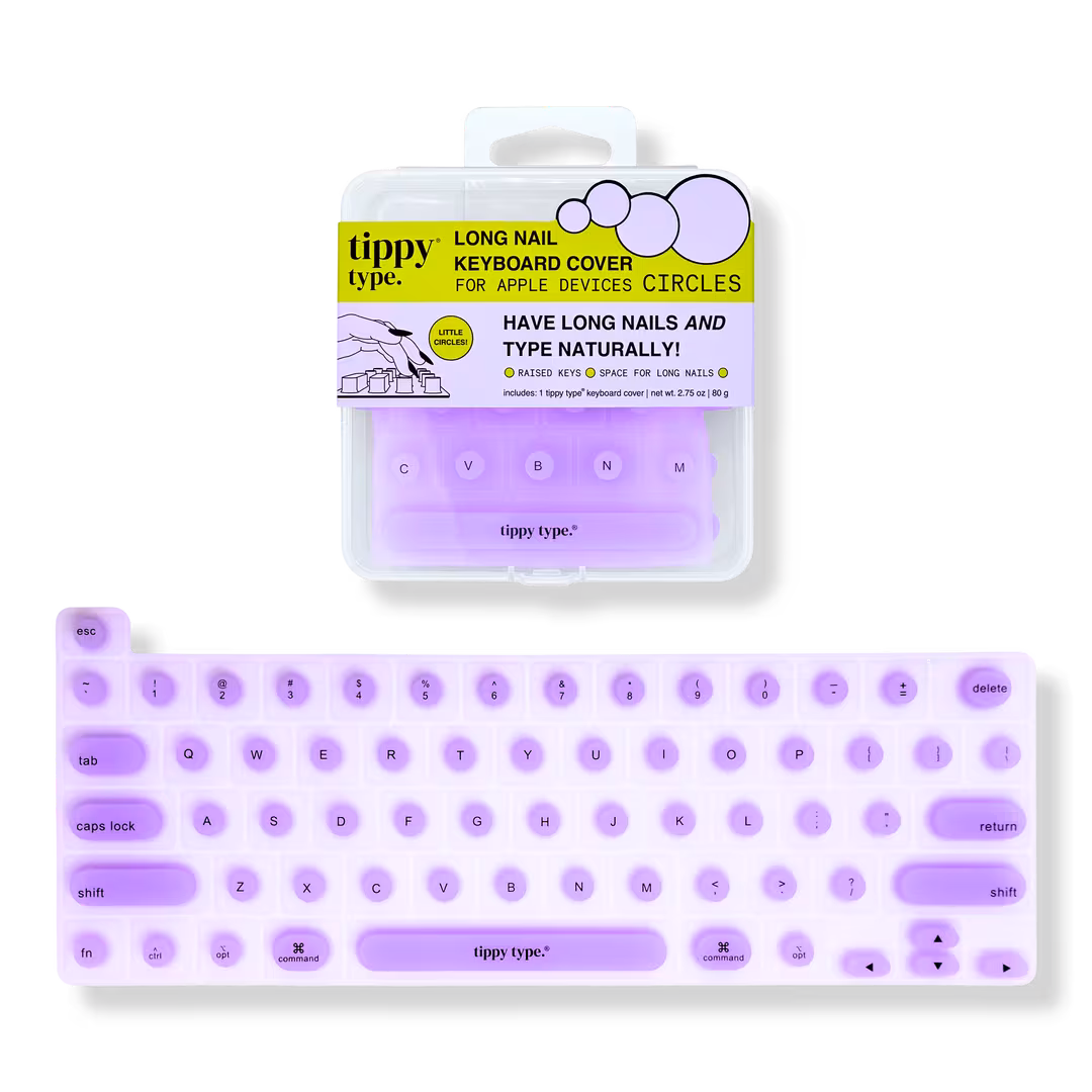 Tippy Type  Long Nail Keyboard Cover for Apple - Circles