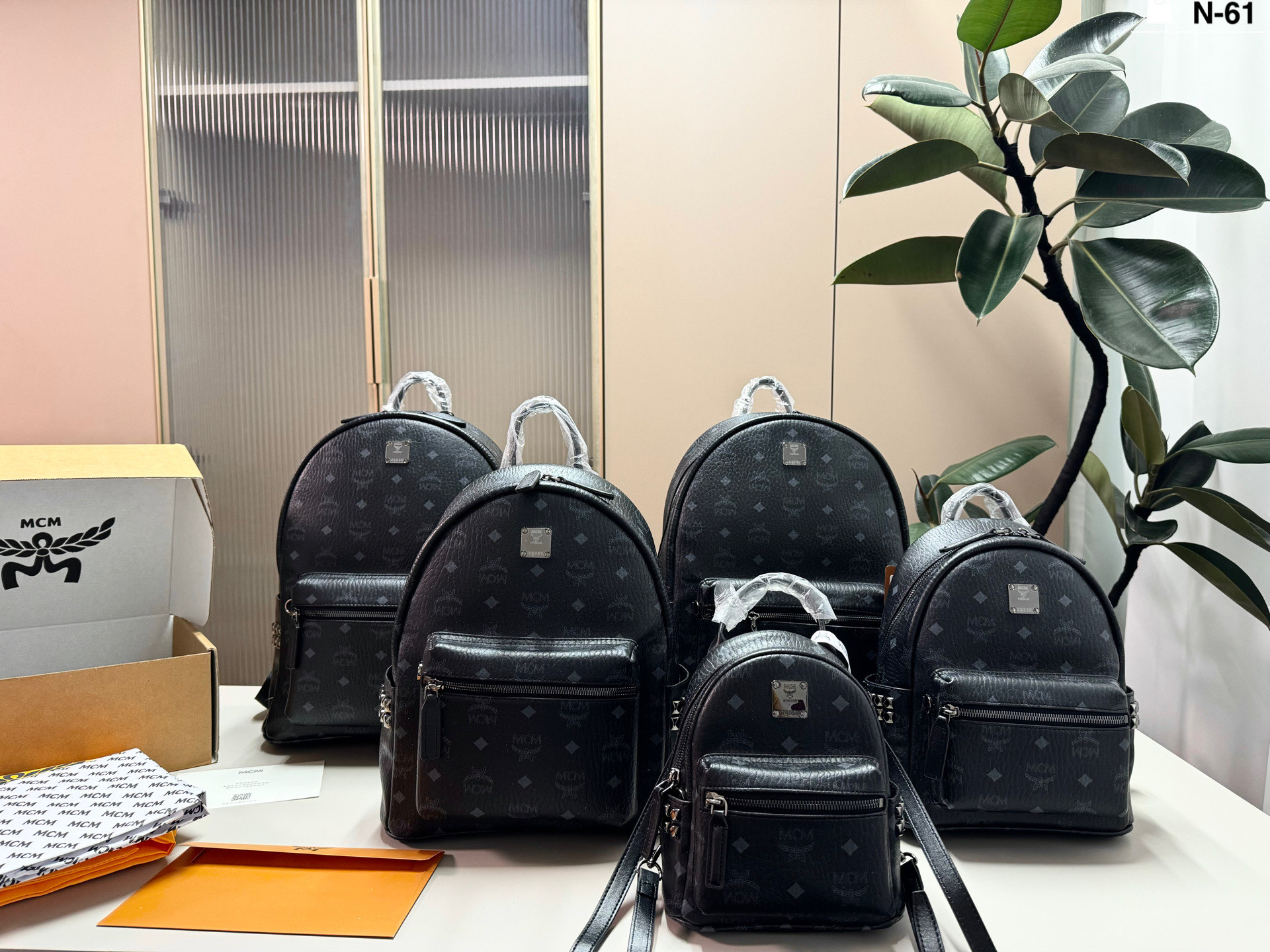 MCM Stark Studded Backpack bag