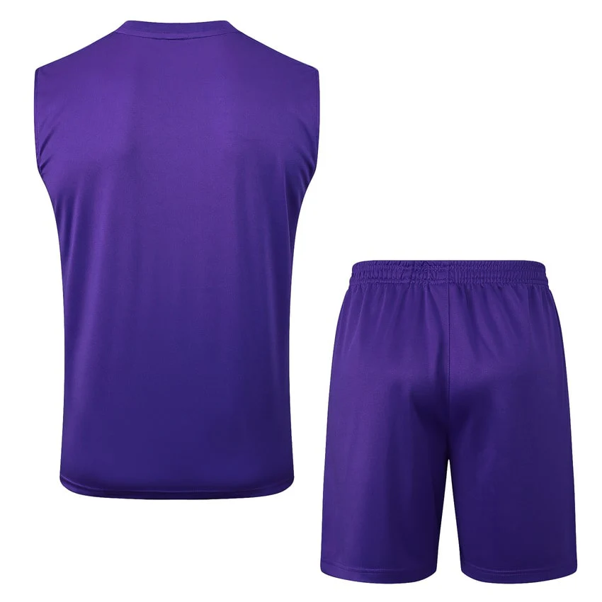 Real Madrid Tank Top Shorts Men 2025 2026 Purple