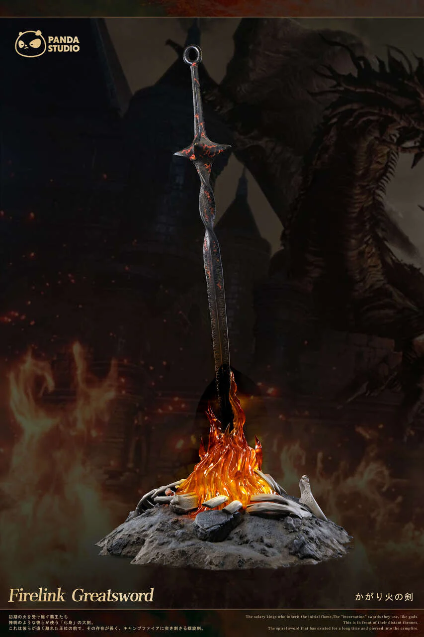 Dark Souls - Firelink Greatsword | 1:1 Resin Statue | by Panda Studio
