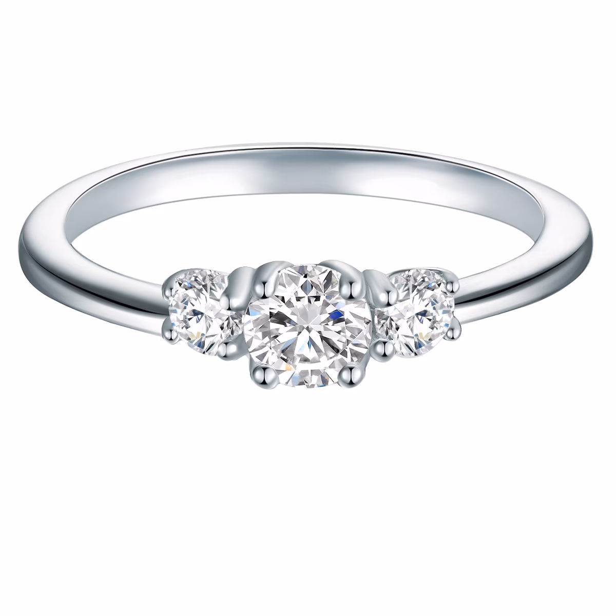 Ring aus Sterling Silber in Silber mit Zirkonia