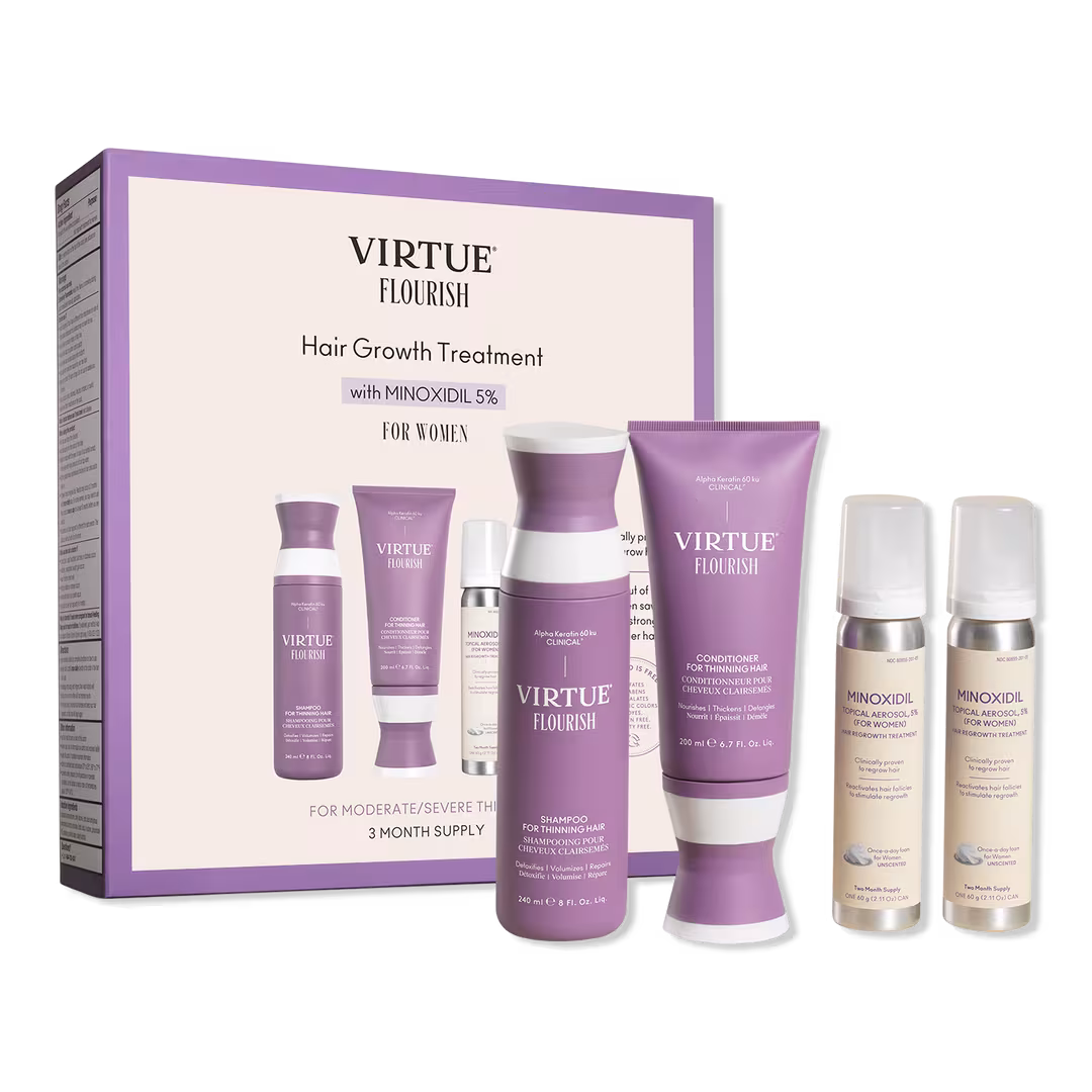 Virtue  Flourish Hair Growth Treatment Kit with Minoxidil
