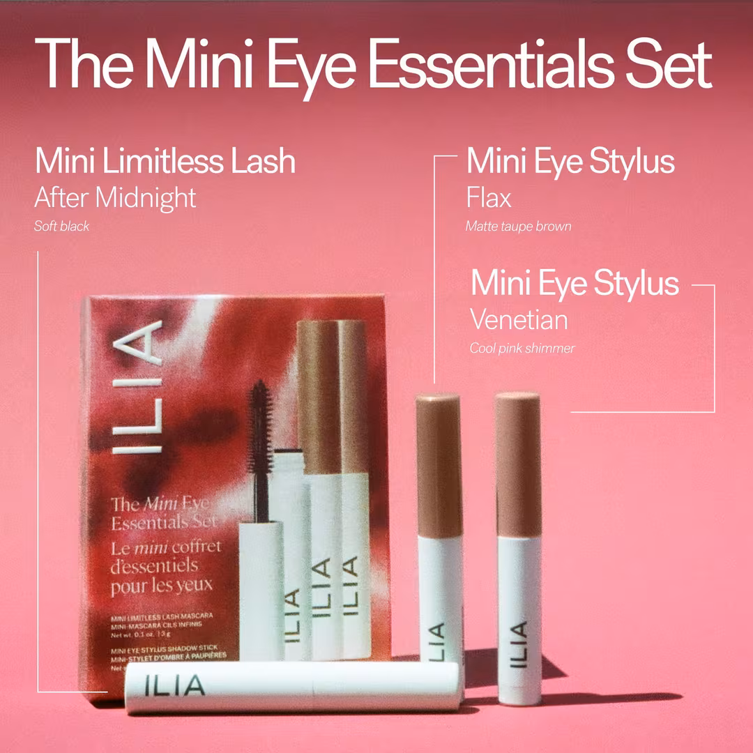 ILIA  The Mini Eye Essentials Set - Long-Wear Mascara & Eyeshadow Gift Set