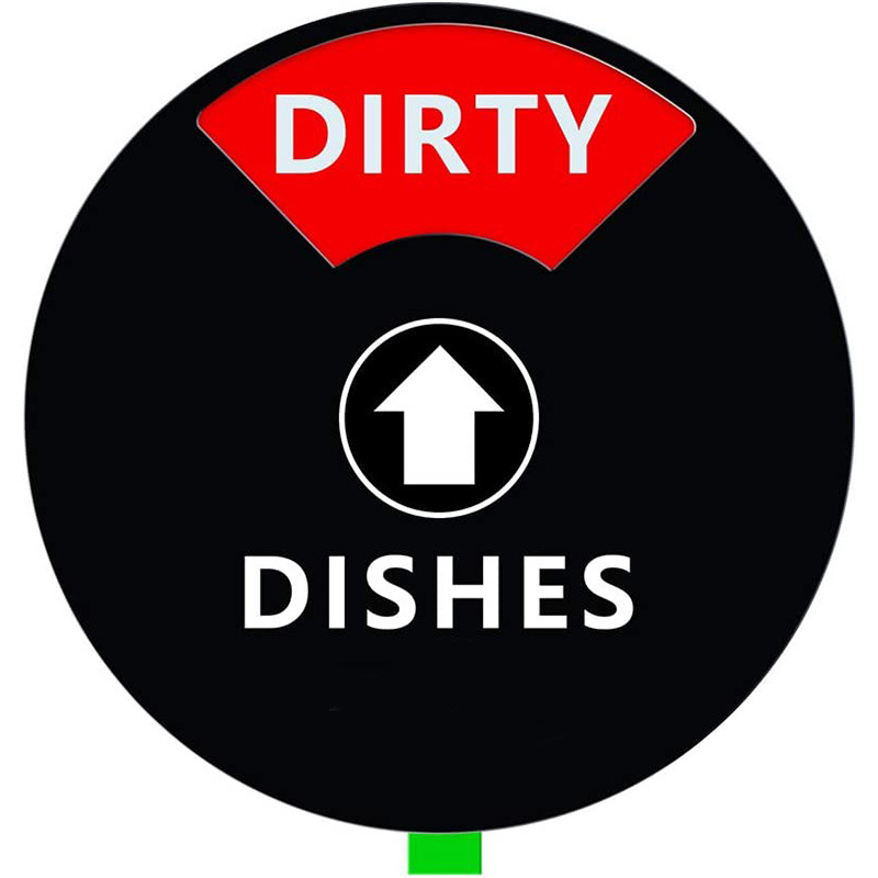 Factory-made clean and dirty magnet dishwasher sign for tableware, sold to European and American foreign trade, custom-made dishwasher sign
