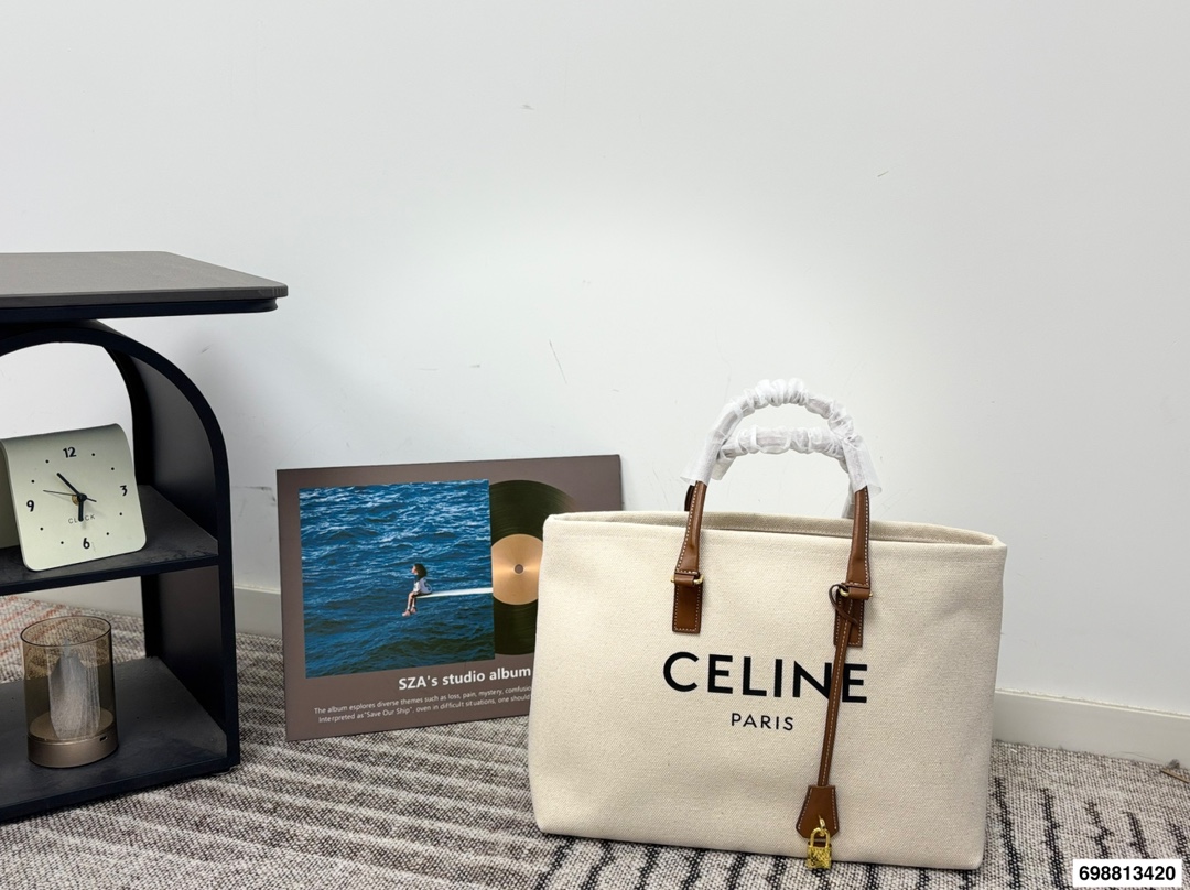 Celine Canvas Tote Bag