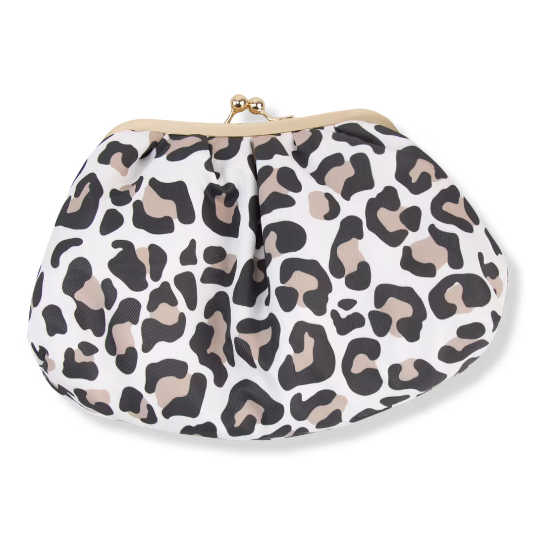 The Vintage Cosmetic Company  Leopard Print Cosmetic Bag