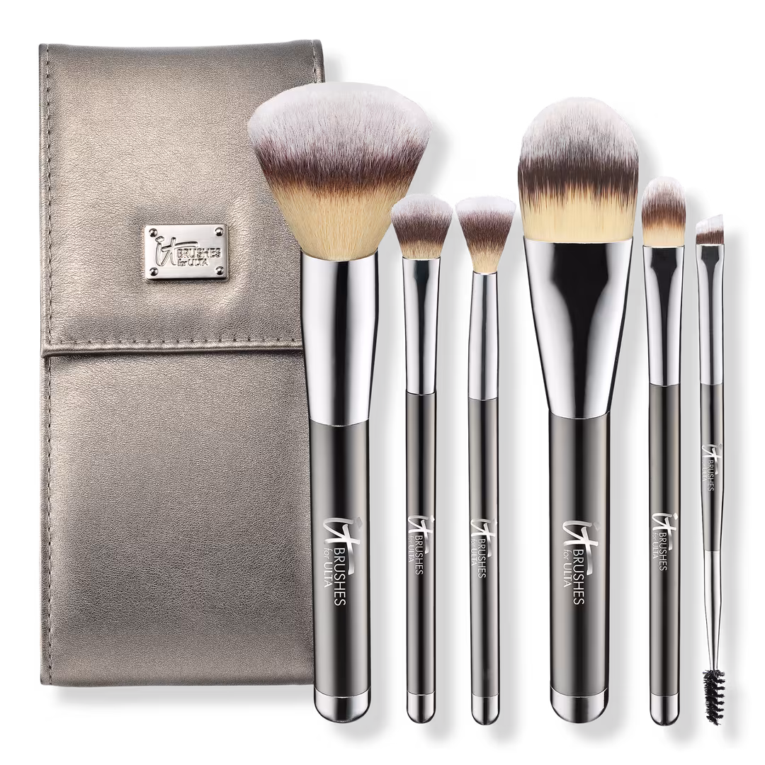 IT Brushes For ULTA  Your Superheroes Full-Size Travel Makeup Brush Set