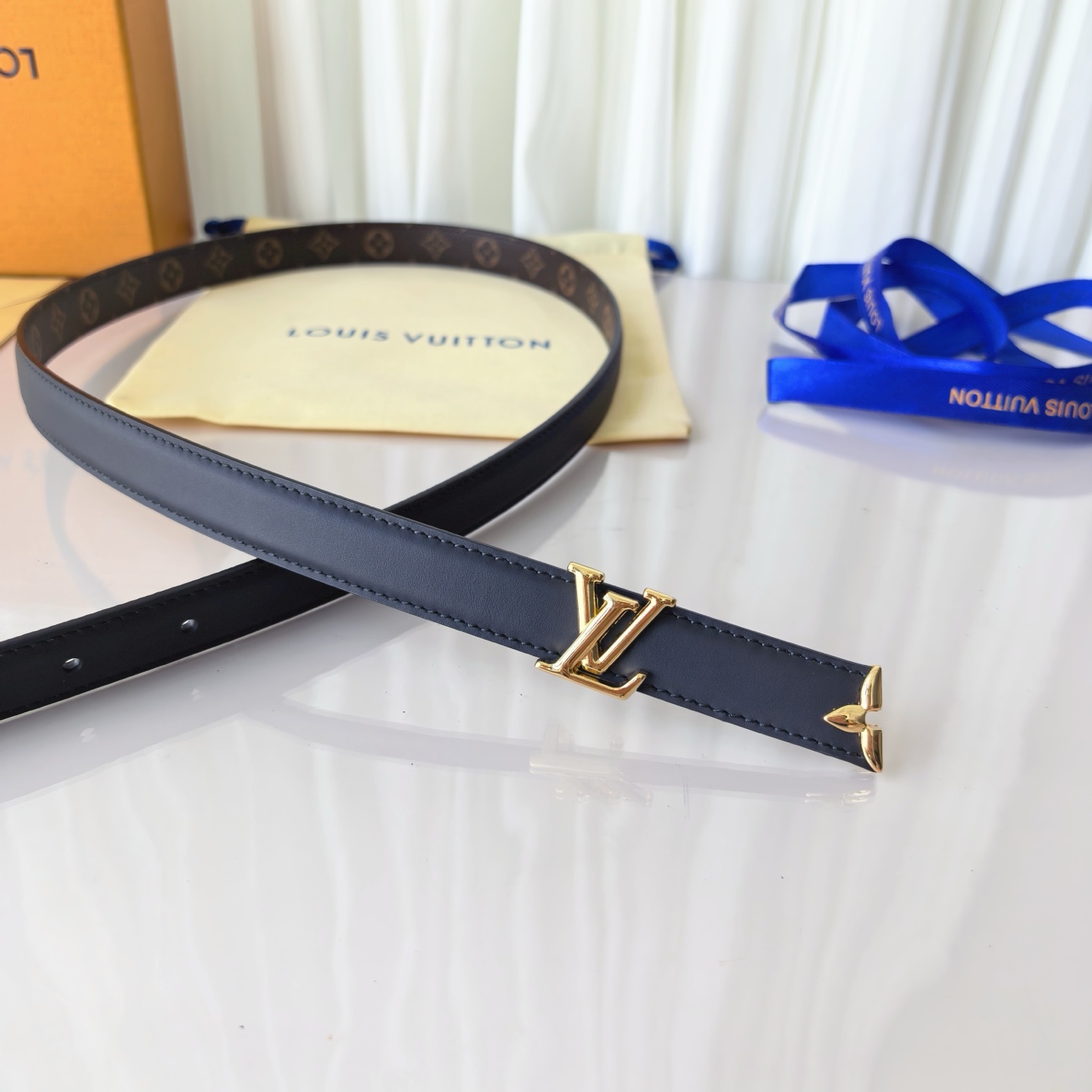 LV S-Lock 20mm Reversible Belt Monogram