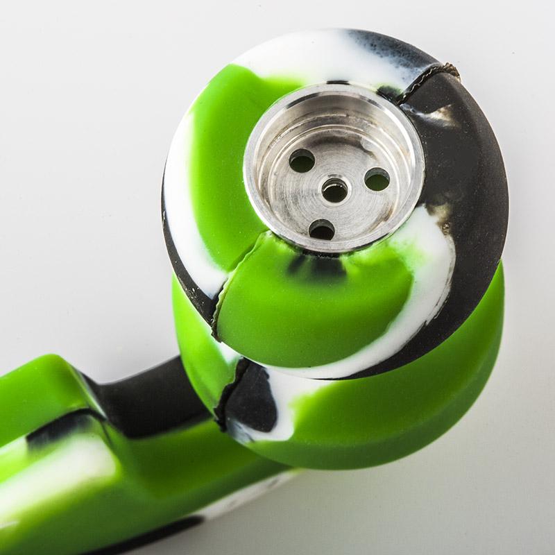 Camouflage Silicone Sherlock Weed Pipe (Random Color)