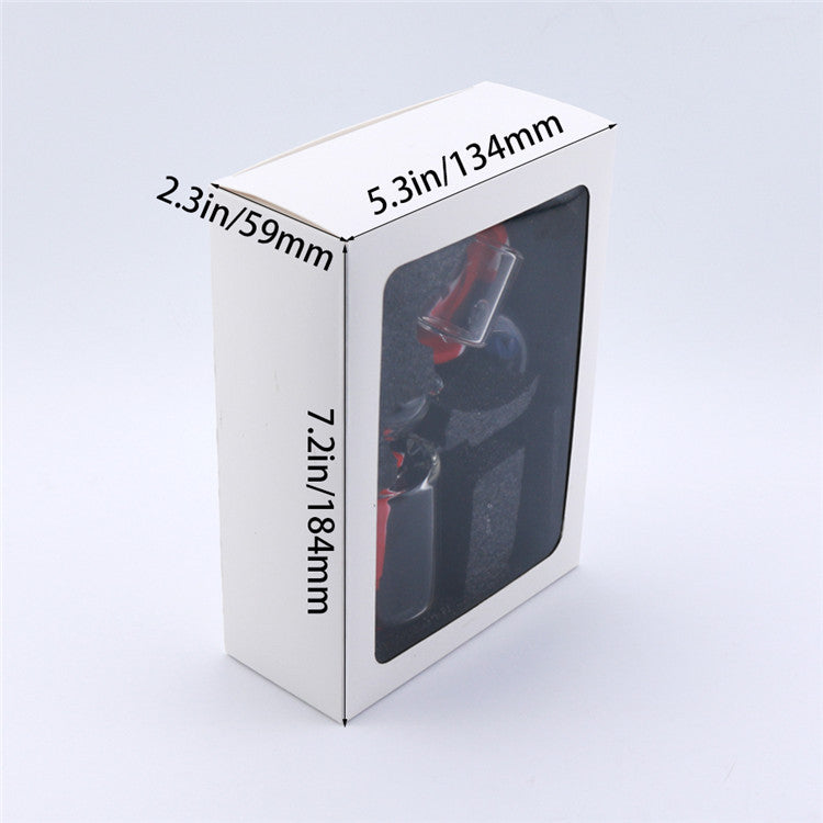 8 Microscope LED Luminous Silicone Dab Rig