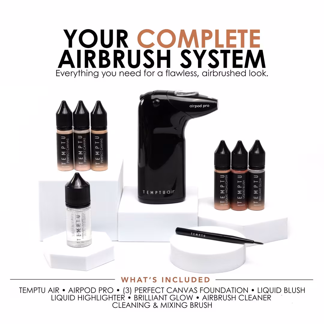 Temptu  Perfect Canvas Photo Finish Airbrush Kit