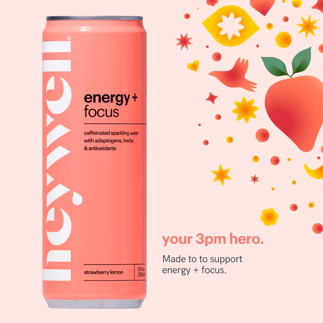 Heywell  Energy + Focus Sparkling Strawberry Lemon 12-Pack