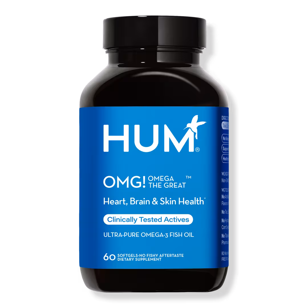 Hum Nutrition  OMG! Omega The Great For Brain, Heart + Skin Health Support