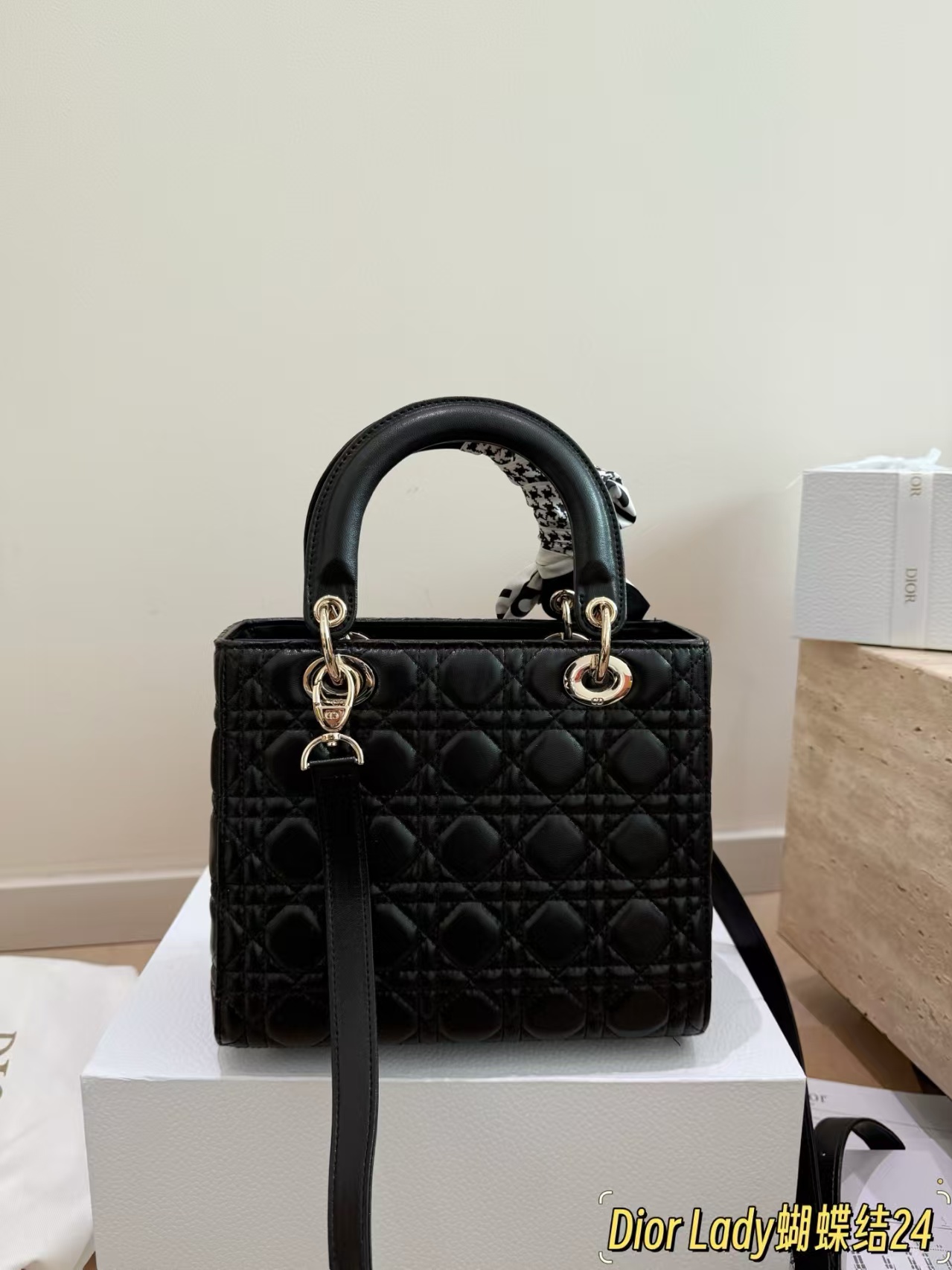 Dior Medium Lady Dior My ABC Dior Bag with bow