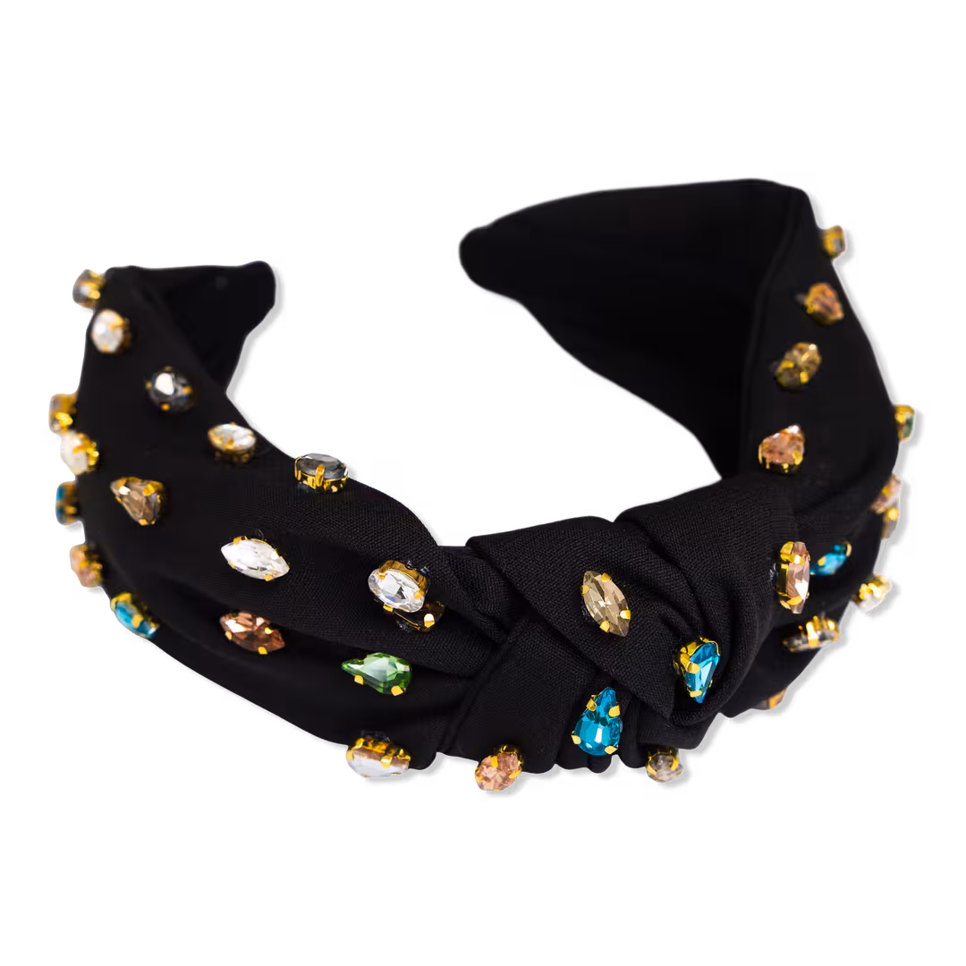 Locks & Mane  Black Knotted Gem Headband