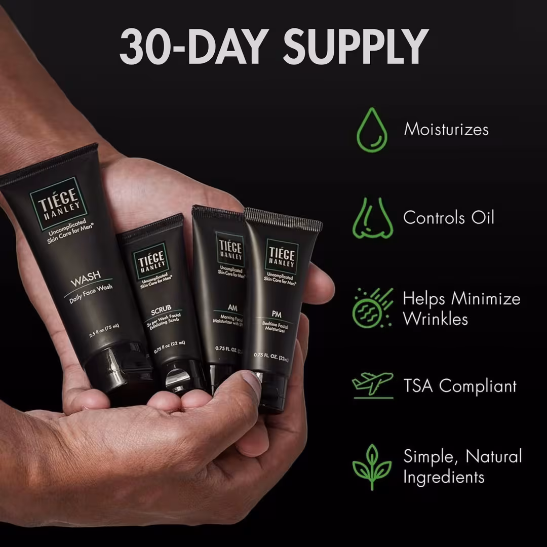 Tiege Hanley  Essential Skin Care Routine
