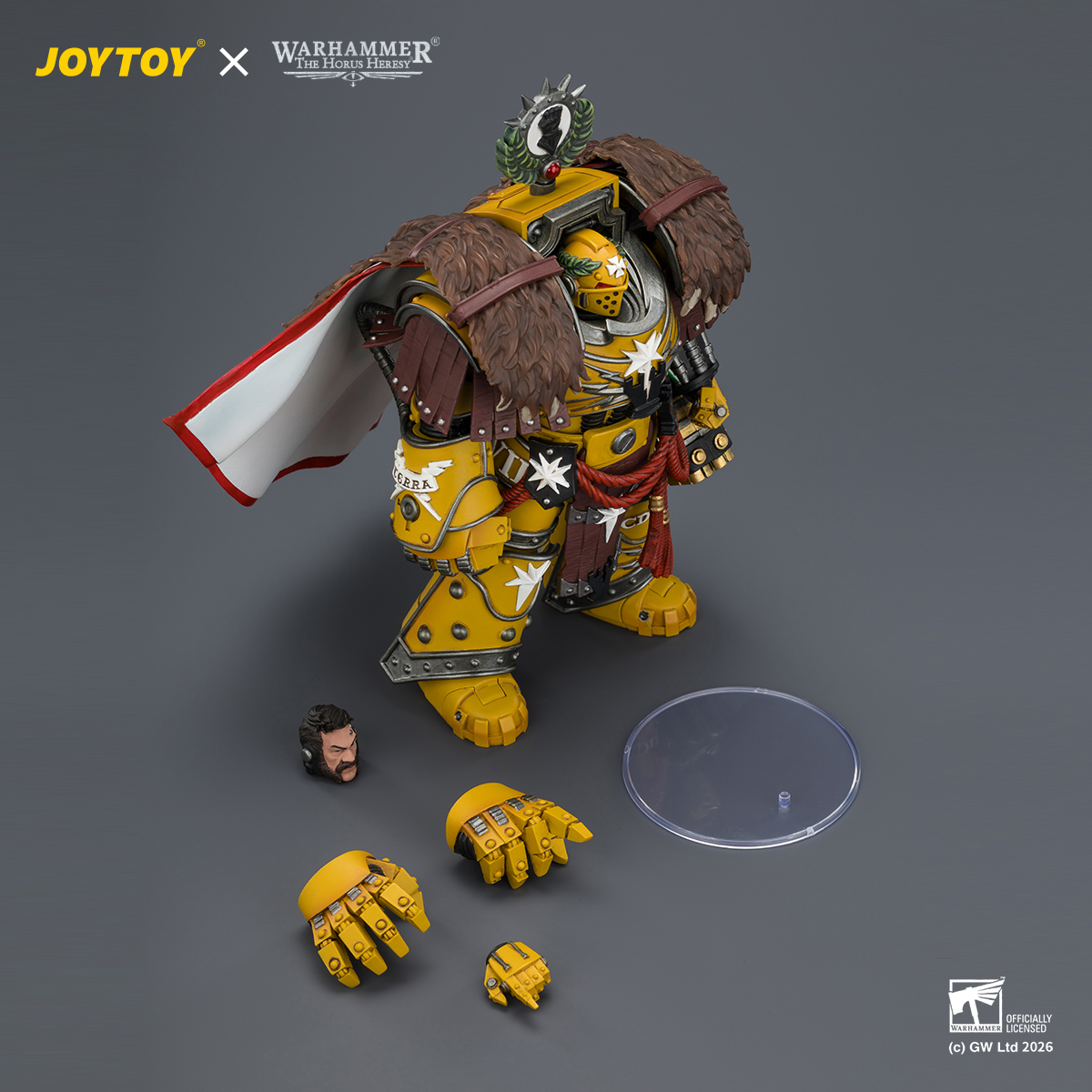 JOYTOY JT04209 Warhammer The Horus Heresy 1:18 Imperial Fists Lord Castellan Evander Garrius The Tyrant of Cthonia - JOYTOY WORLD