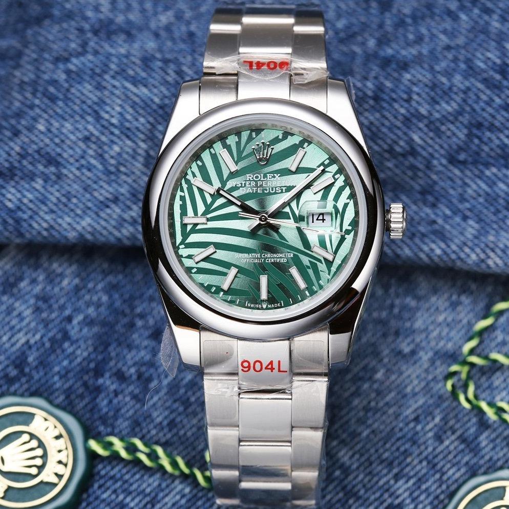 Rolex Watch DATEJUST 41 STAINLESS STEEL CUSTOM GREEN DIAL