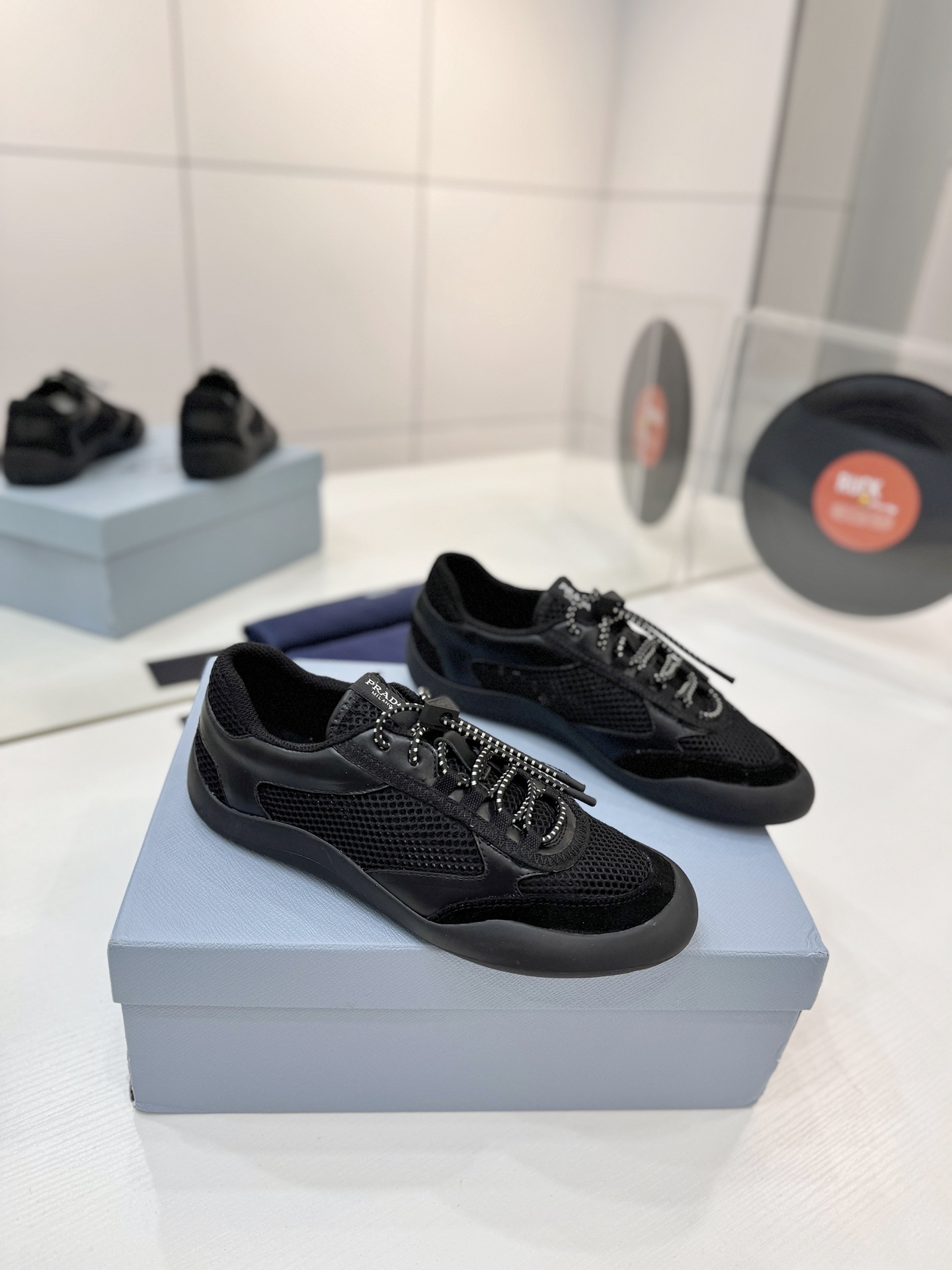 Prada Speedrock Mesh Sneakers