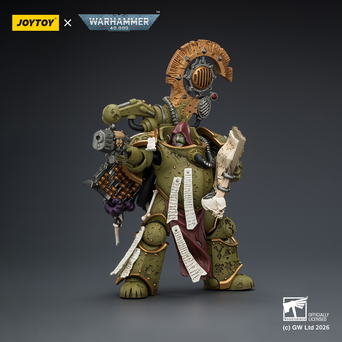 JOYTOY Warhammer 40k 1: 18 Death Guard Biologus Putrifier and Tallyman - JOYTOY WORLD