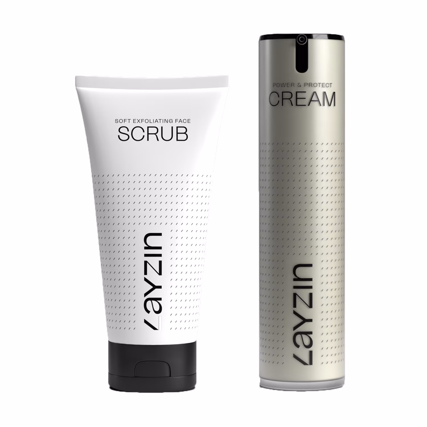 Sanfte Peeling-Gesichtsscrub und Schutzcreme