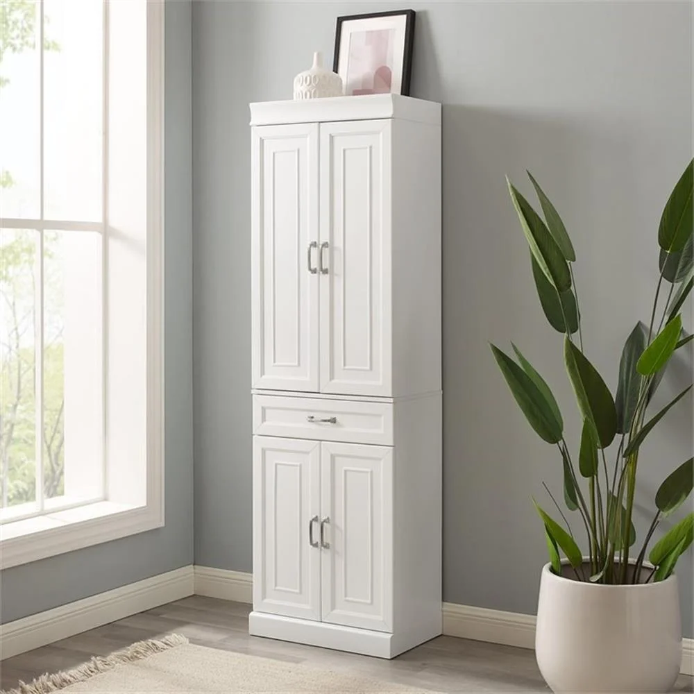 Crosley Furniture Stanton Pantry Storage Cabinet with Shelves, Kitchen, Dining, or Laundry Room