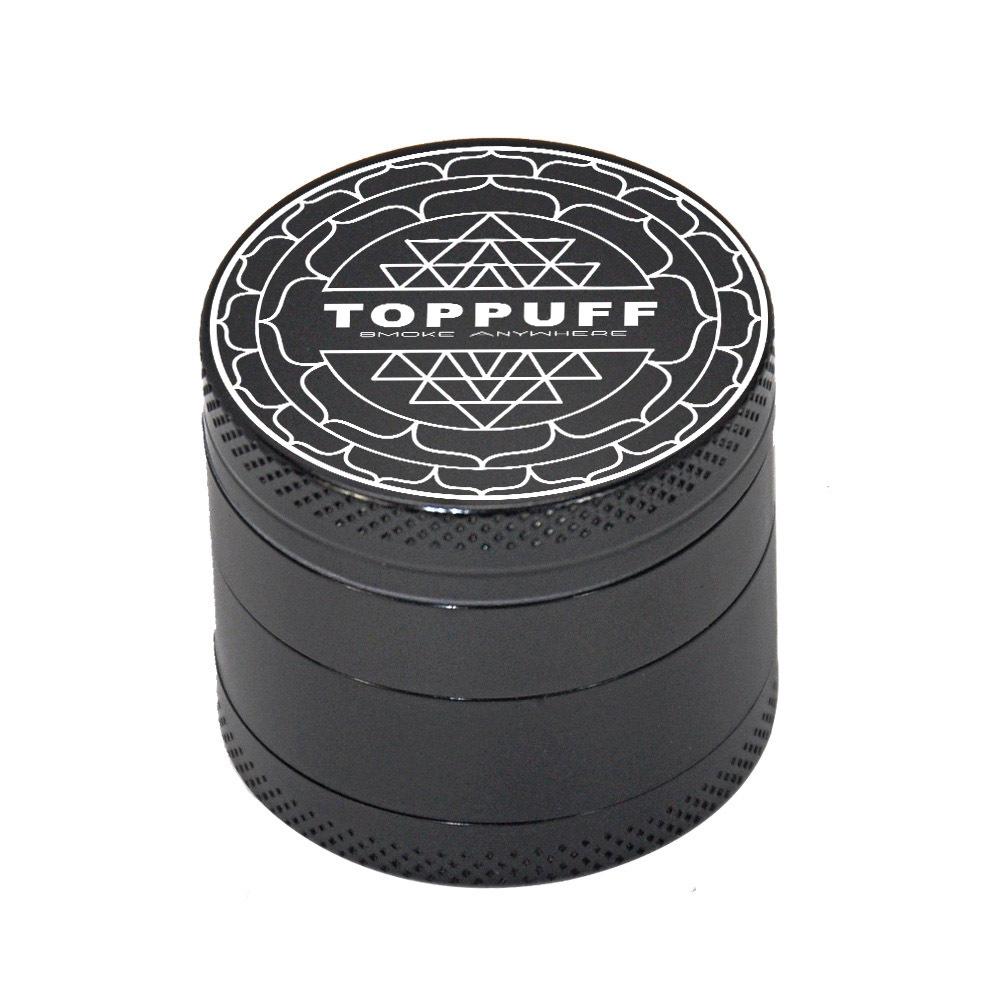 Zinc Alloy Black 4 Layer Weed Grinder
