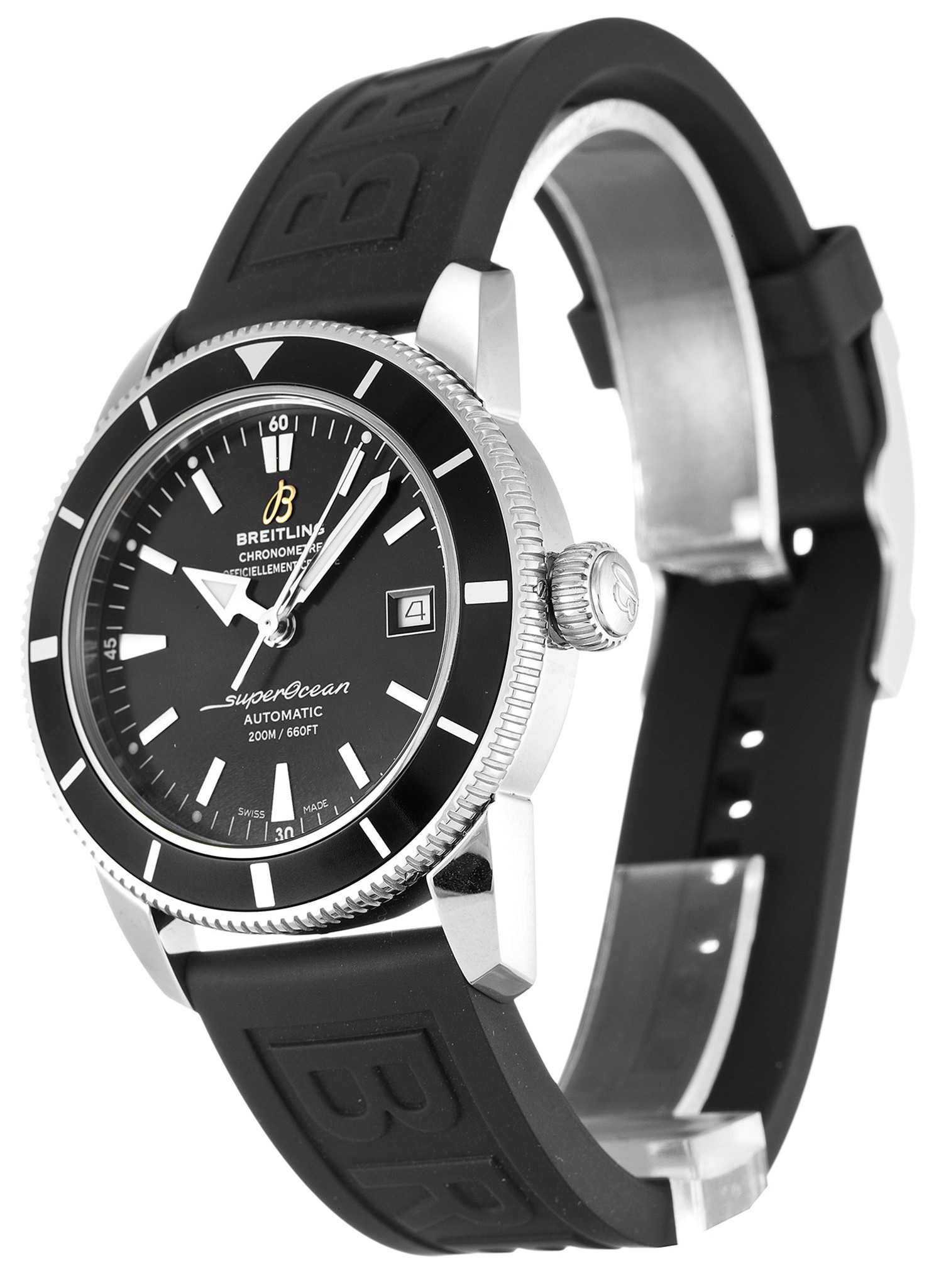 Replica Breitling SuperOcean Heritage Black Dial Rubber Strap A17321
