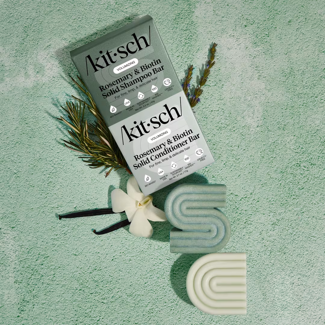 Kitsch  Rosemary & Biotin Volumizing Shampoo and Conditioner Combo Pack
