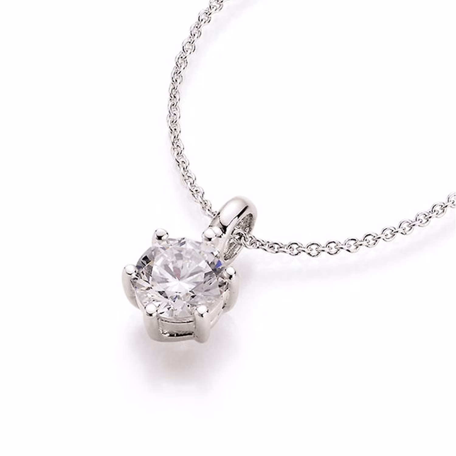 Kette Zirkonia-Anhänger, Silber 925