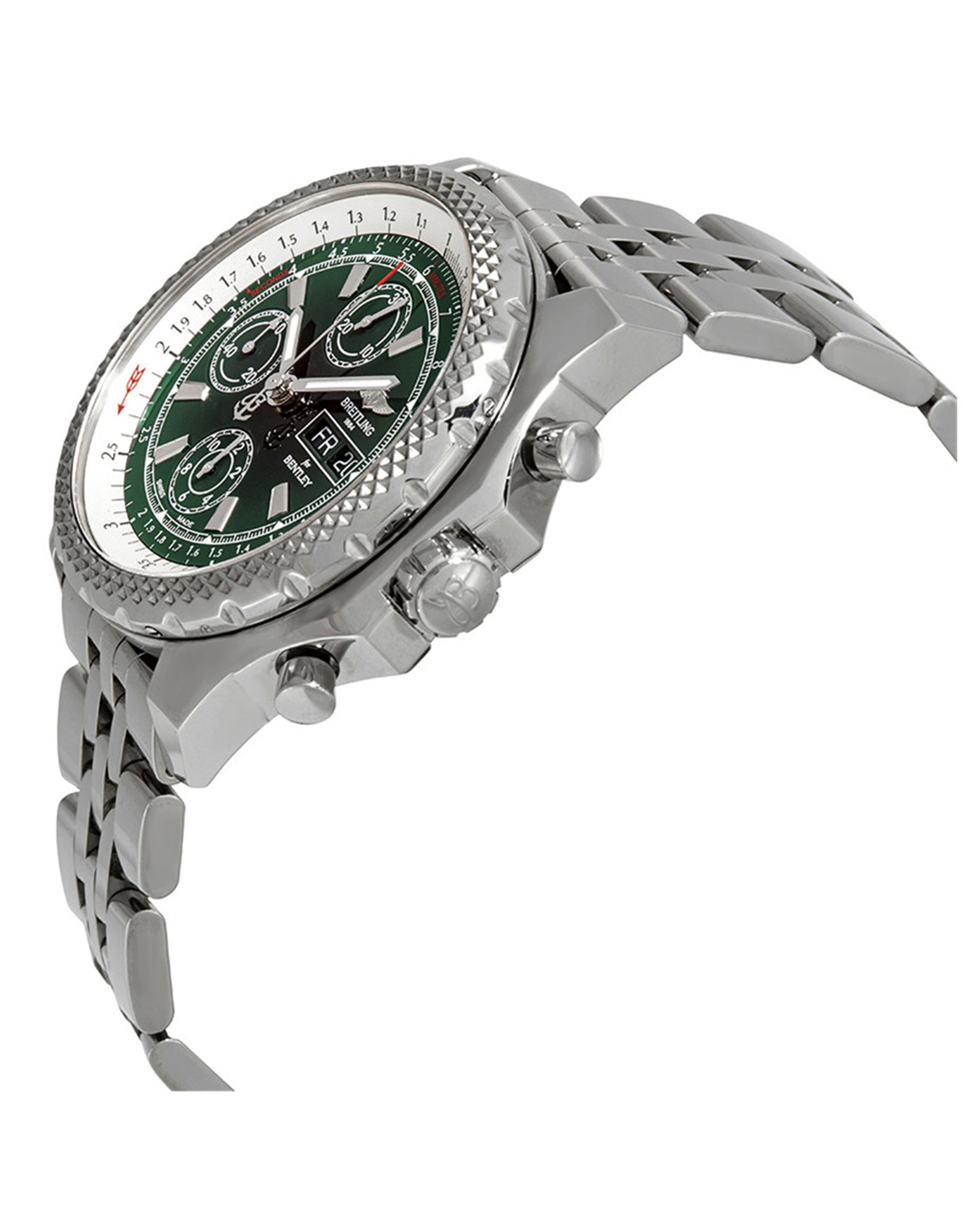 Replica Breitling Bentley Black Dial Stainless Steel Bracelet A1336512 L520