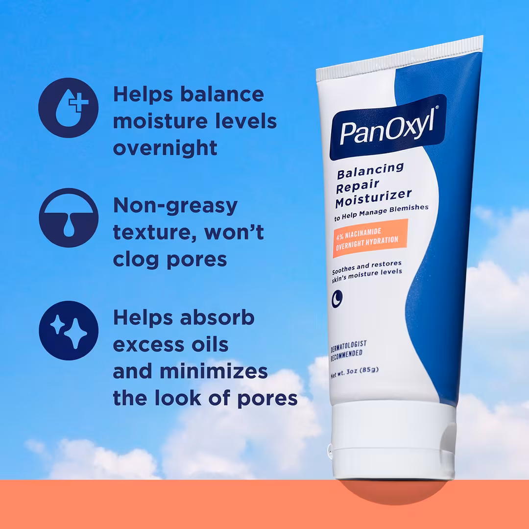 PanOxyl  PM Balancing Repair Moisturizer with Niacinamide