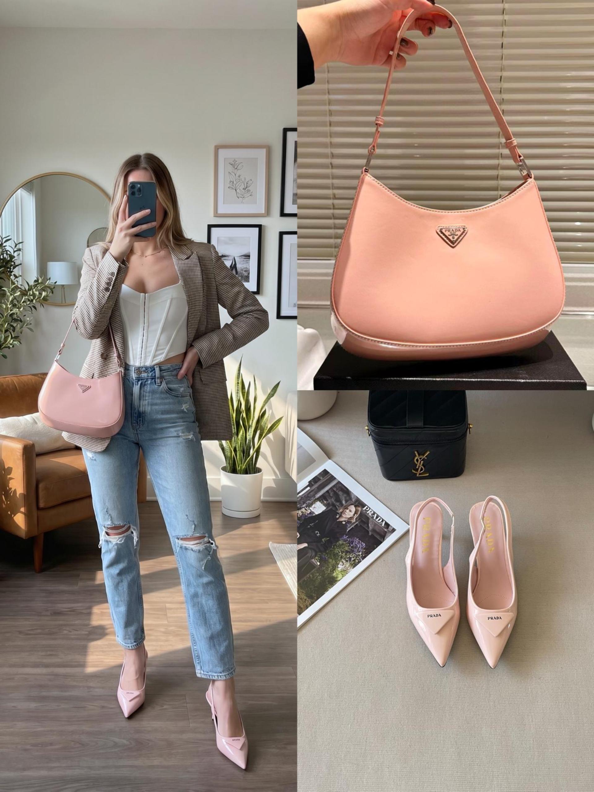 Prada Shoes & Bag Set
