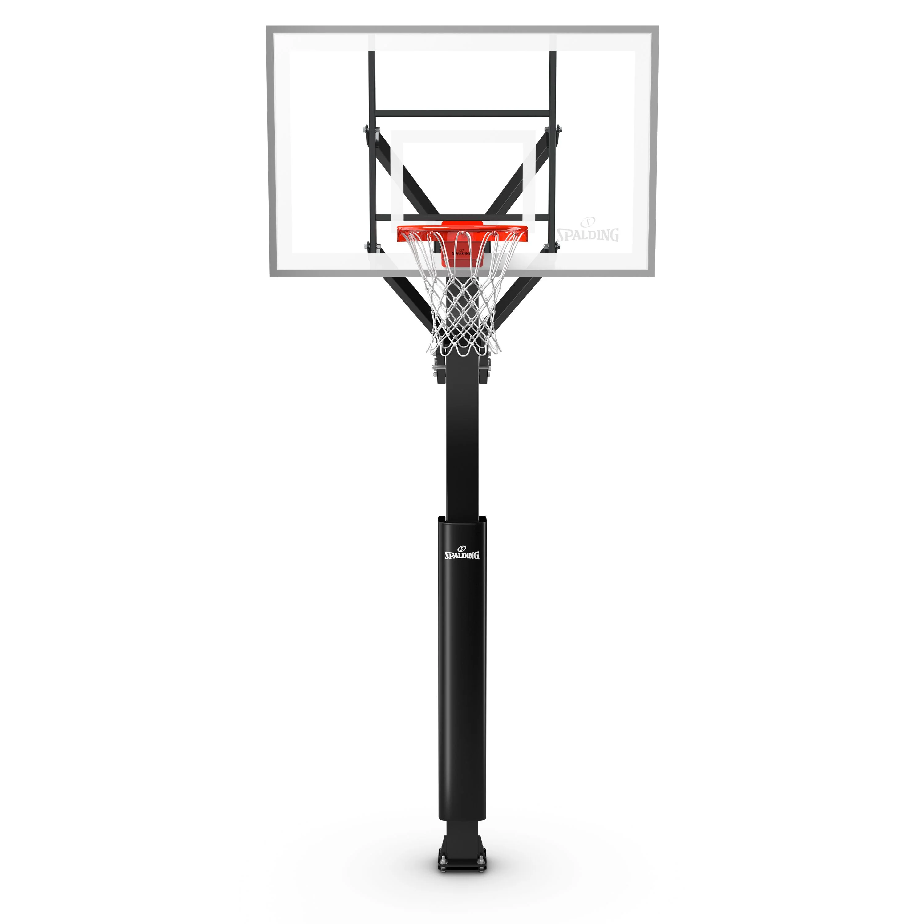 Spalding "888™" Series 60 In. Tempered Glass In-Ground Basketball Hoop