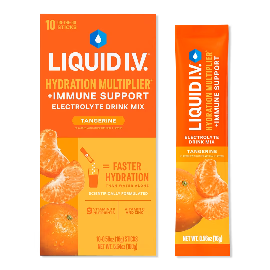 LIQUID I.V.  Hydration Multiplier+ Immune Support Electrolyte Drink Mix Tangerine