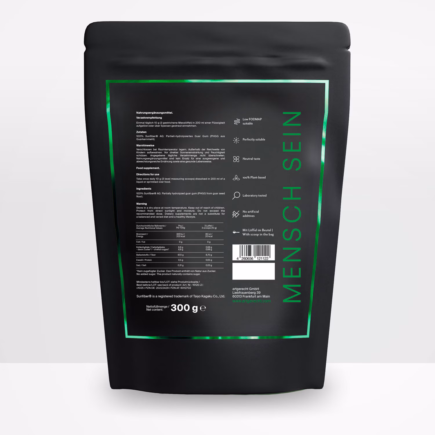 BIOMFIBER® PHGG - hochwertiger löslicher Ballaststoff aus Guarkernmehl