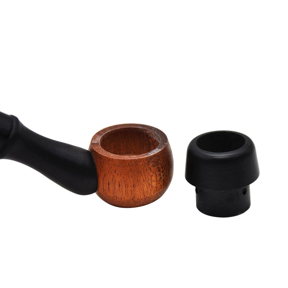 Ebony Wooden Sherlock Pipe