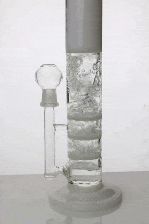 13 Ghost 2-in-1 Triple Flat Honeycomb Bong