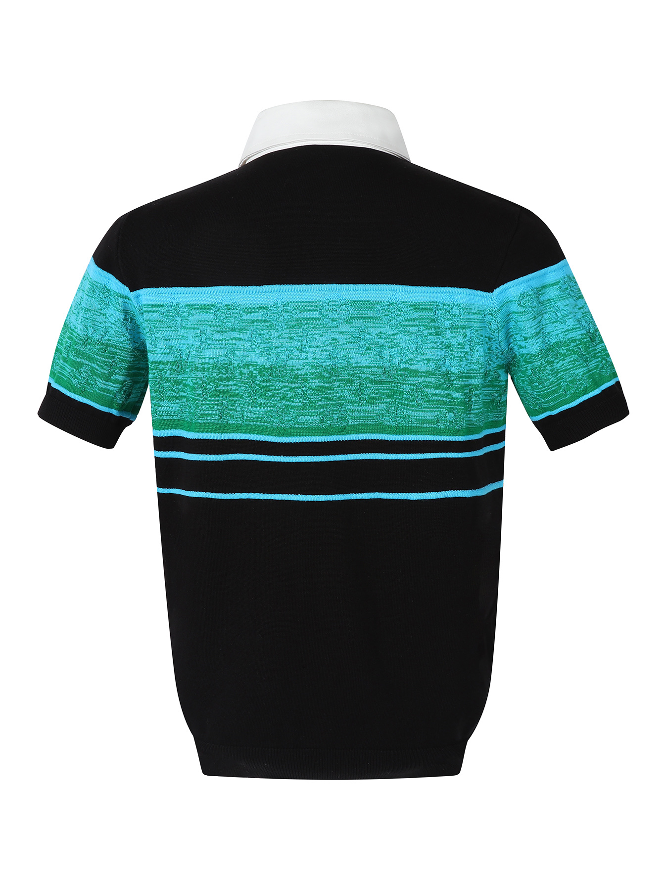 Louis Vuitton jacquard contrasting short sleeved polo shirt