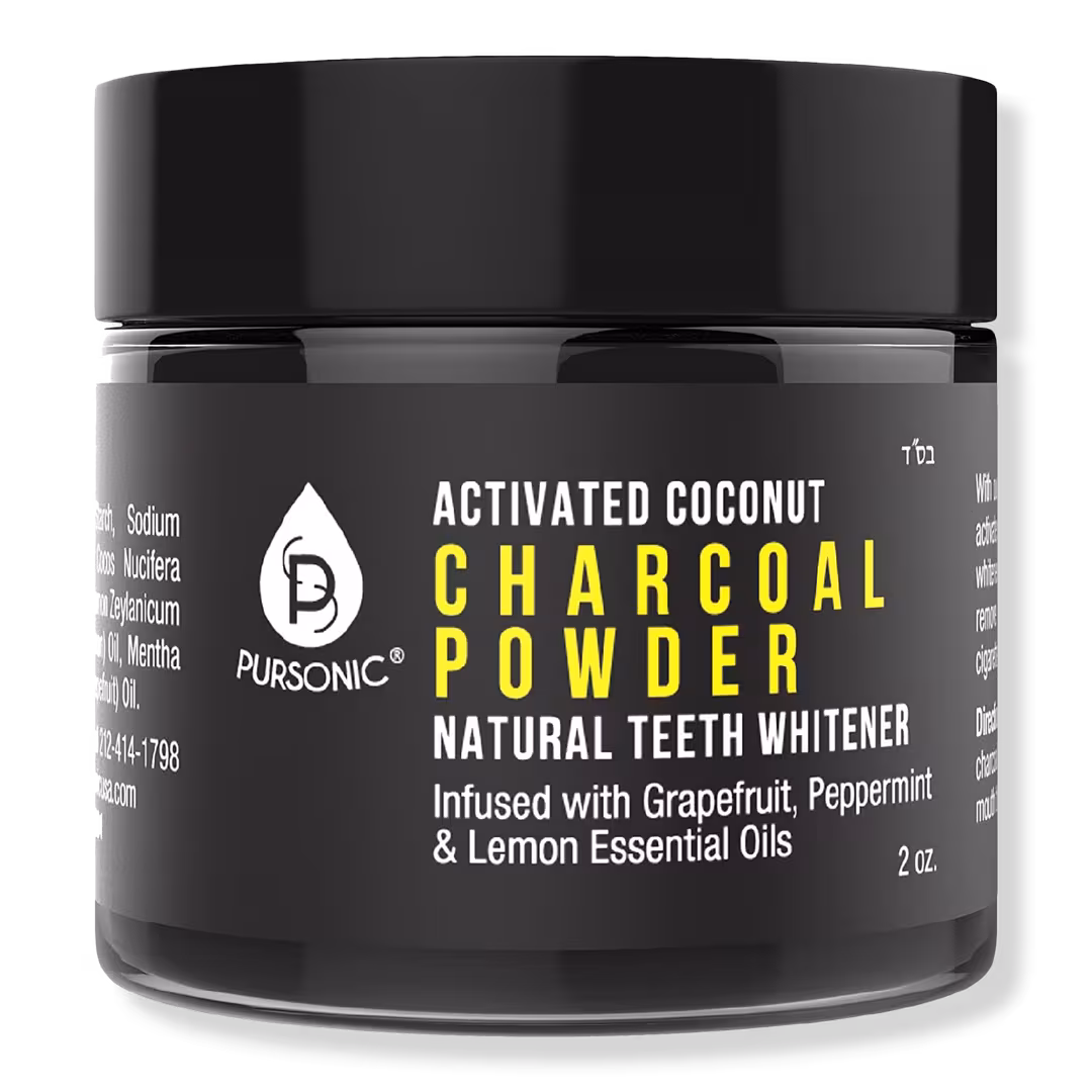 PURSONIC  Activated Coconut Charcoal Powder Natural Teeth Whitener