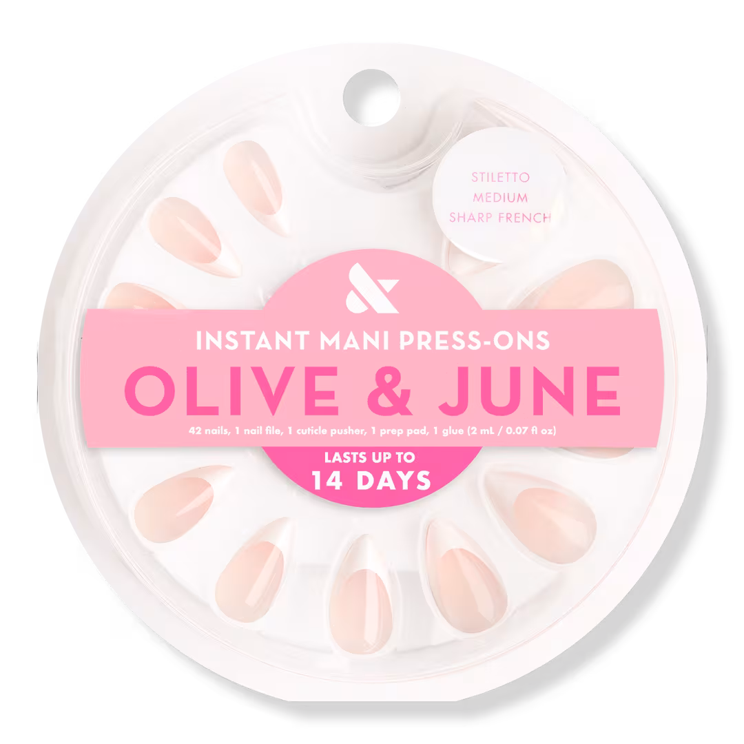 Olive & June  Instant Mani Press-On Nails Sharp French