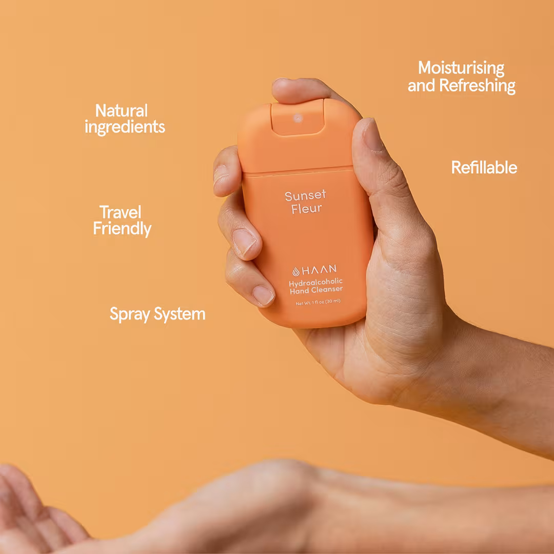 HAAN  Hand Cleanser Sunset Fleur for Unisex 3pc Set