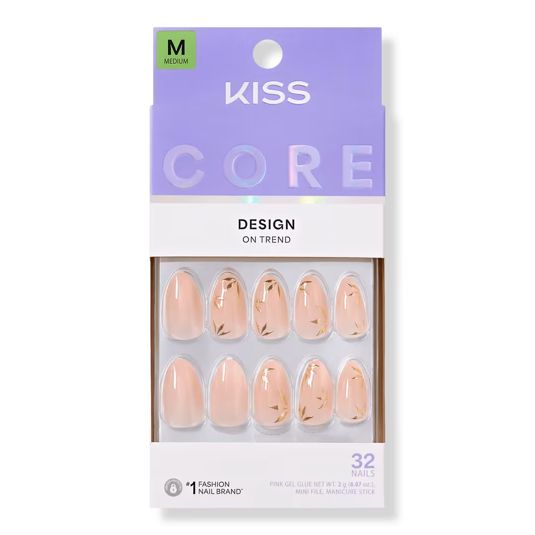 Kiss  Core Design Medium Almond Press On Nails